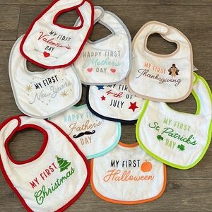 Year of firsts bibs